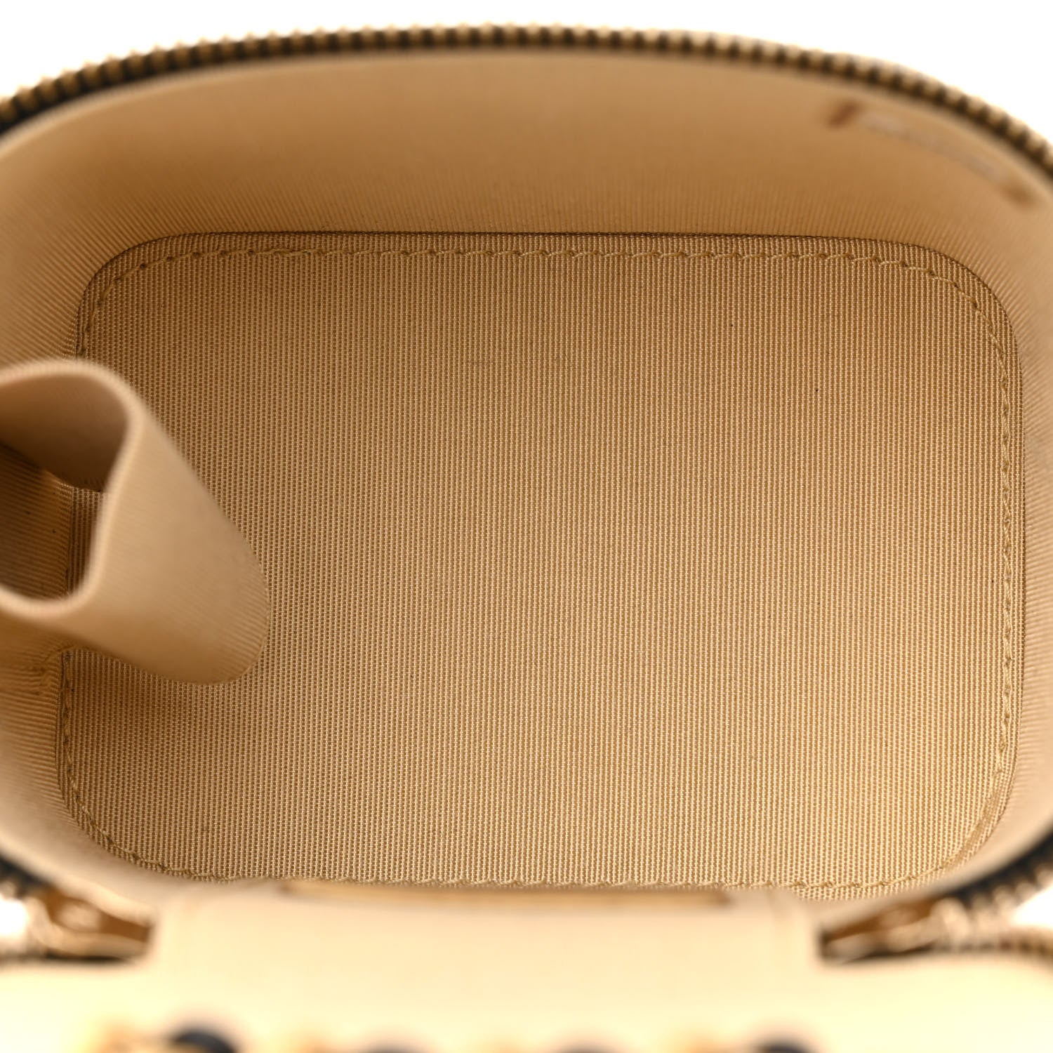 Chanel Lambskin Quilted Mini Pearl Crush Vanity Case With Chain Black 5 of 10