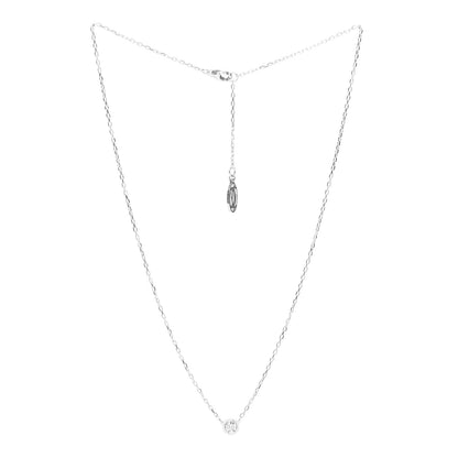Cartier 18K White Gold Diamond LM D'Amour Pendant Necklace 3 of 5