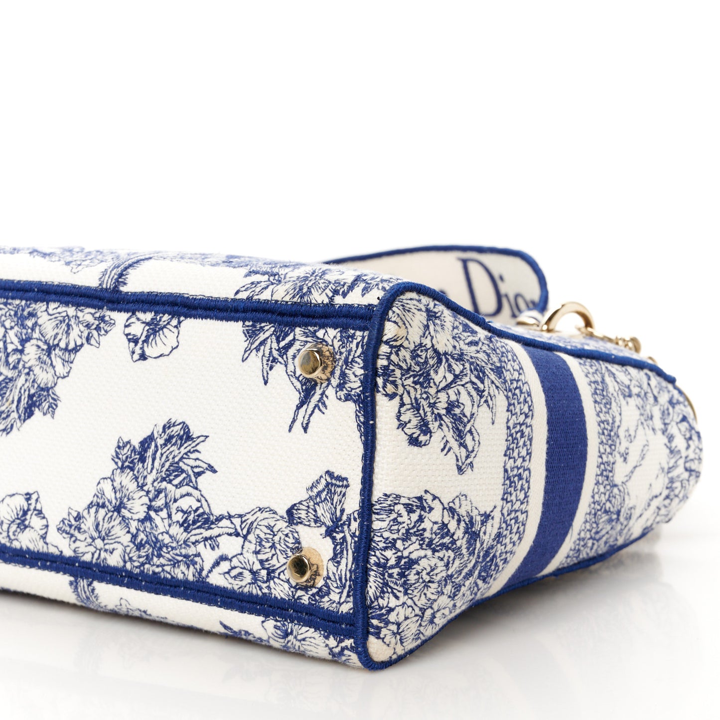 Canvas Reverse Embroidered Rêve d'Infini Medium Lady D-Lite Blue Multicolor