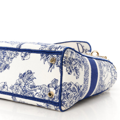Christian Dior Canvas Reverse Embroidered Rêve d'Infini Medium Lady D-Lite Blue Multicolor 10 of 10