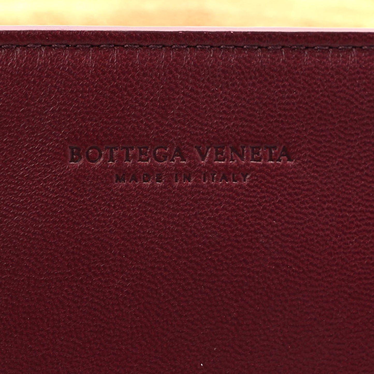 Nappa Maxi Intrecciato Mini Cassette Crossbody Bordeaux