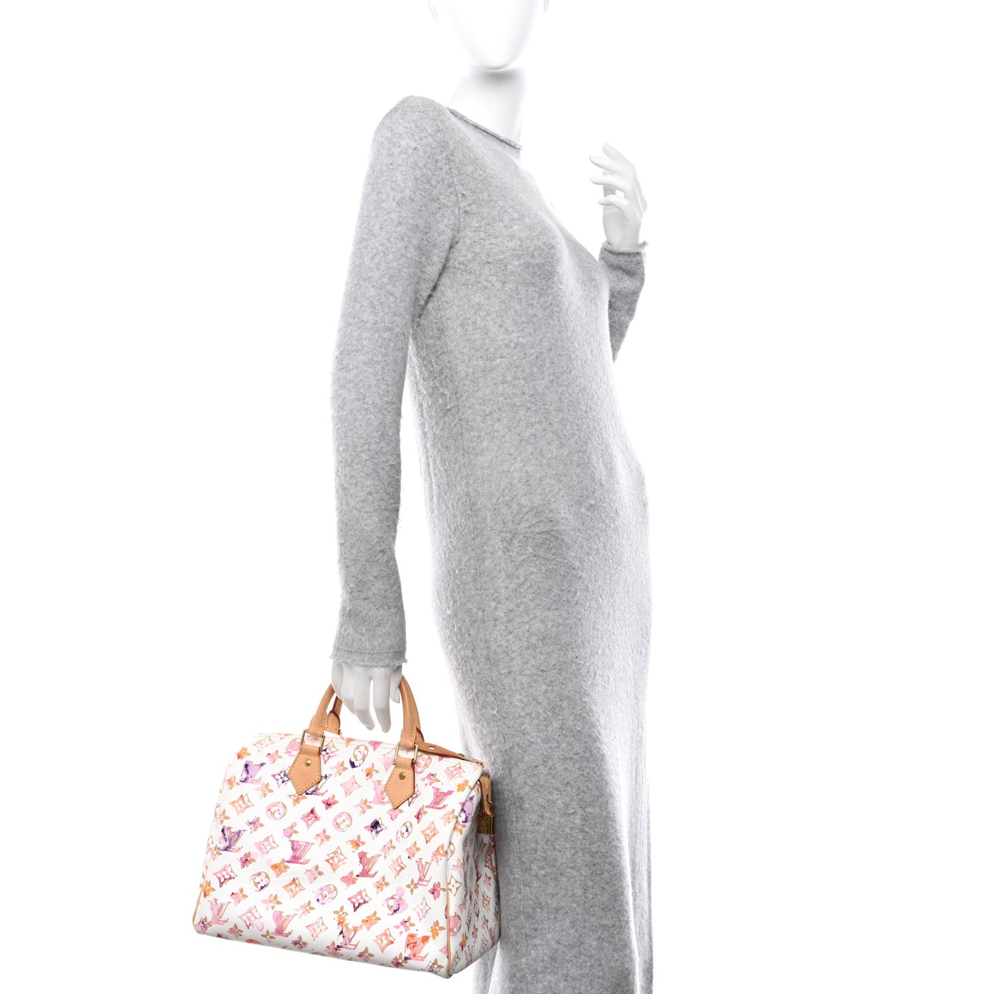 LOUIS VUITTON Watercolor Aquarelle Speedy 30 White
