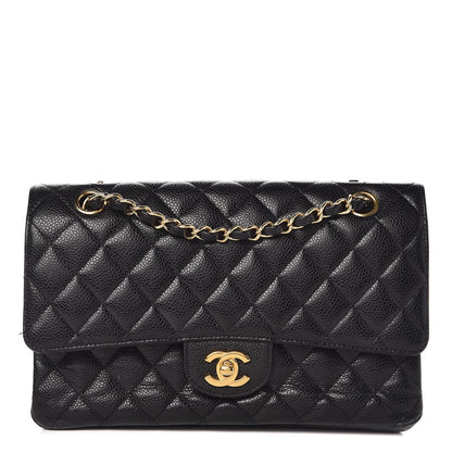 Chanel Caviar Quilted Medium Double Flap Black 1 of 13
