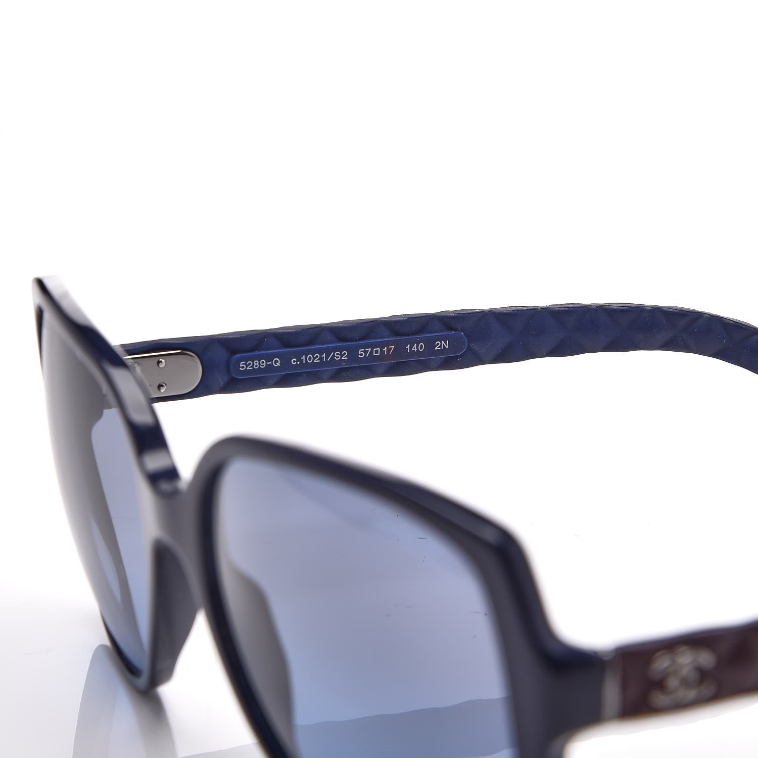 Chanel Quilted CC Sunglasses 5289 Blue 5 of 7