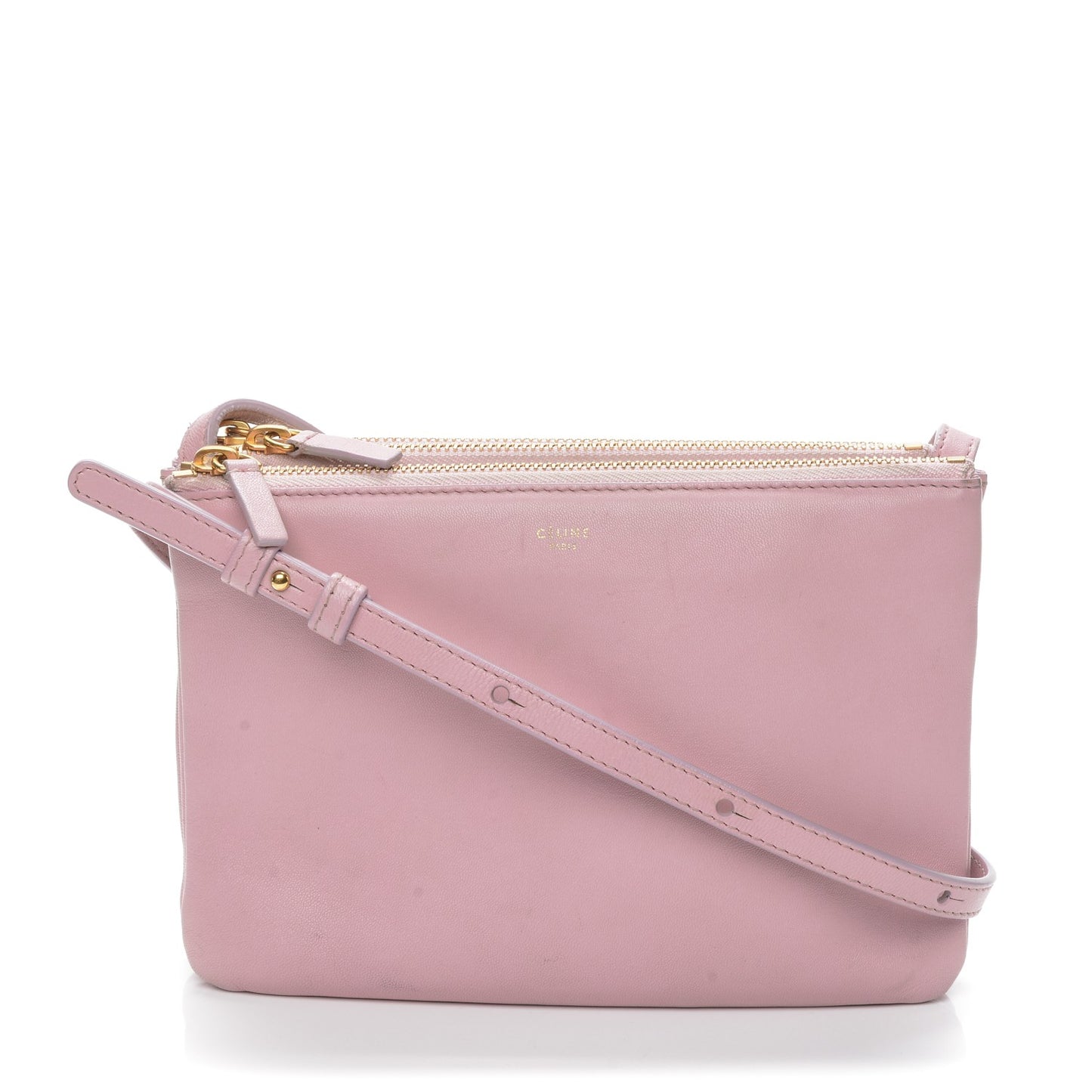 Lambskin Small Trio Crossbody Bag Pink