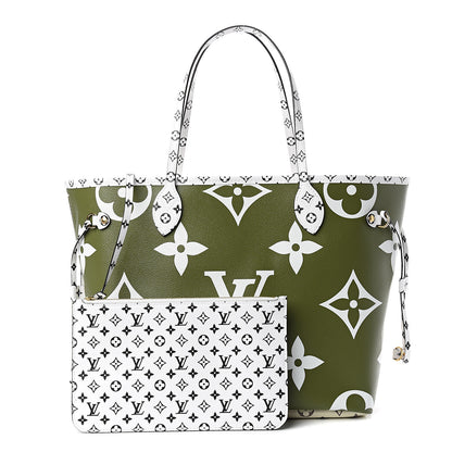 Louis Vuitton Monogram Giant Neverfull MM Kaki 1 of 9