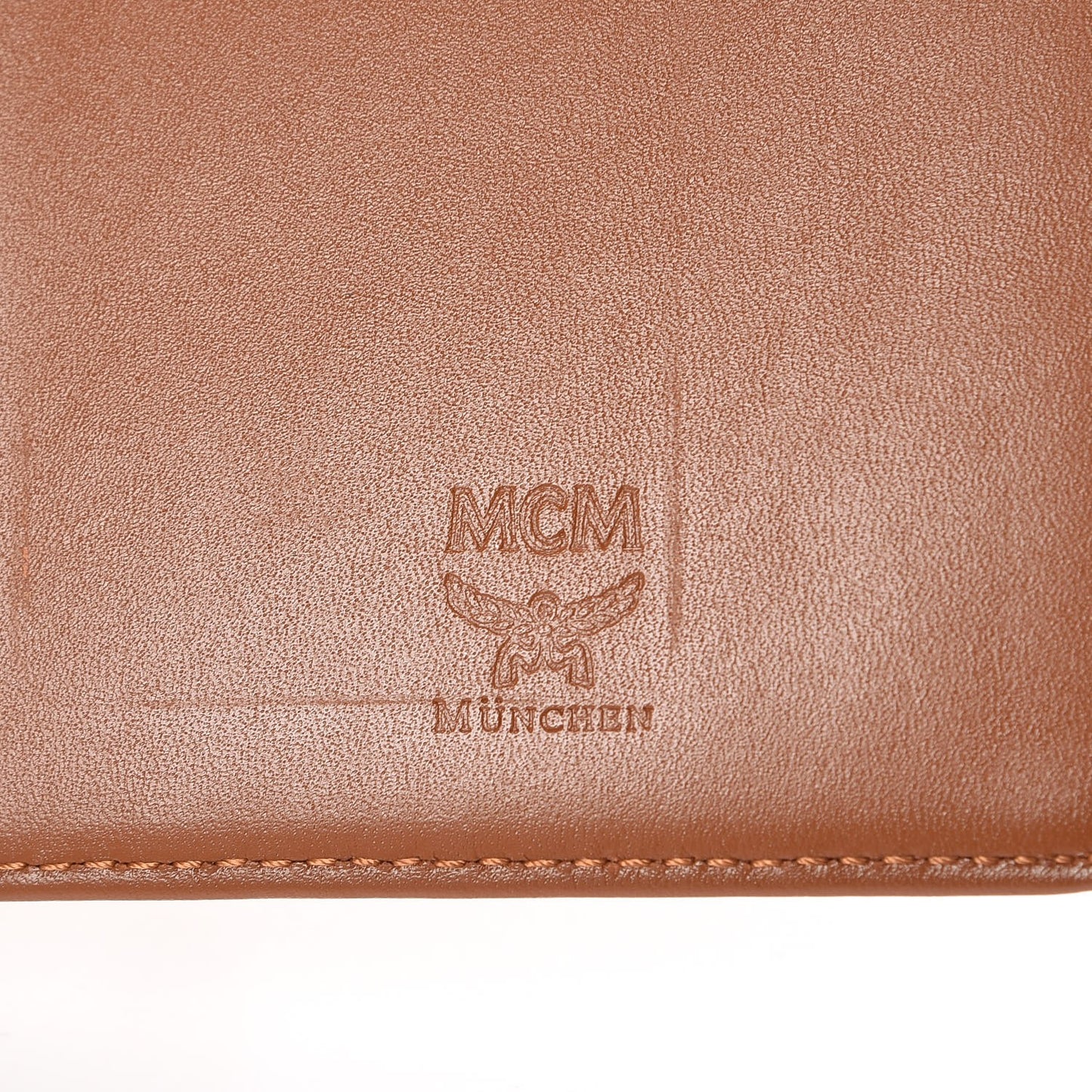 Visetos Large Continental Zip Around Wallet Cognac
