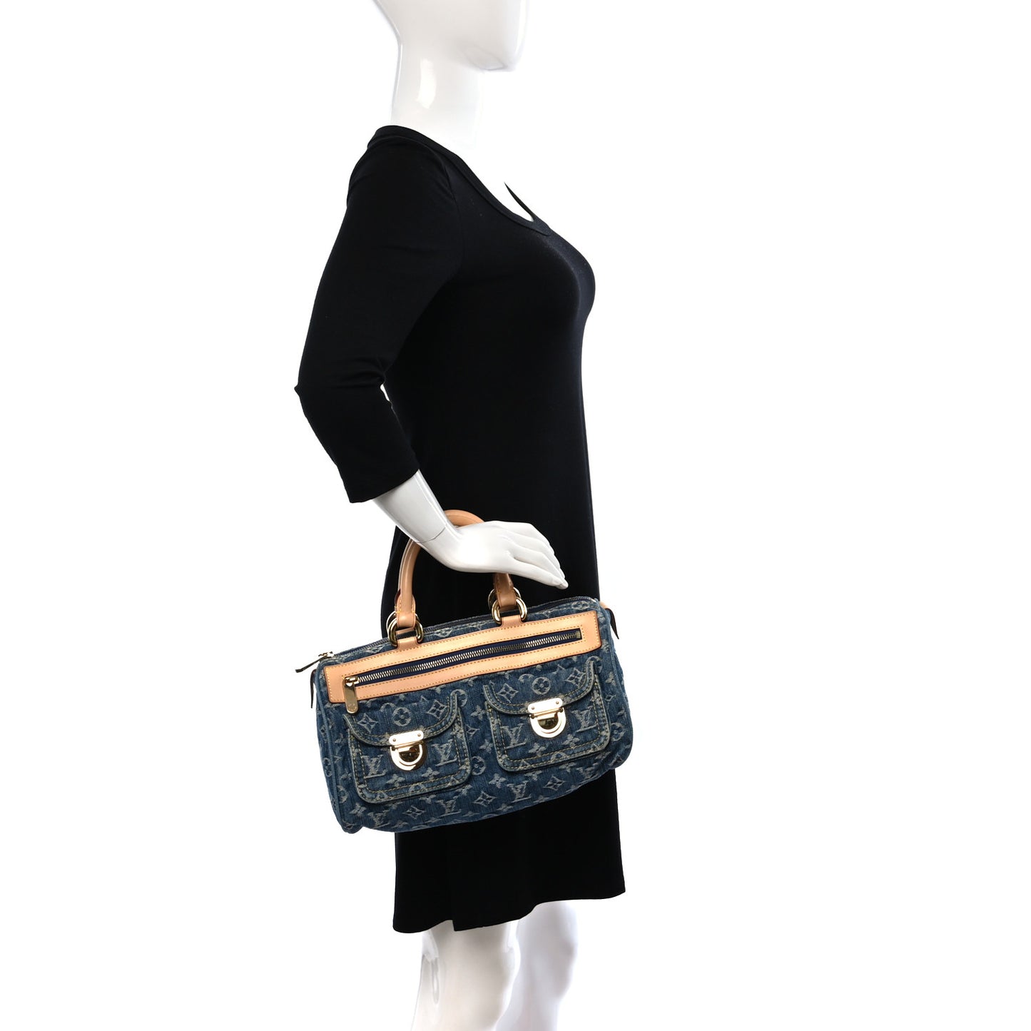 Monogram Denim Neo Speedy Blue