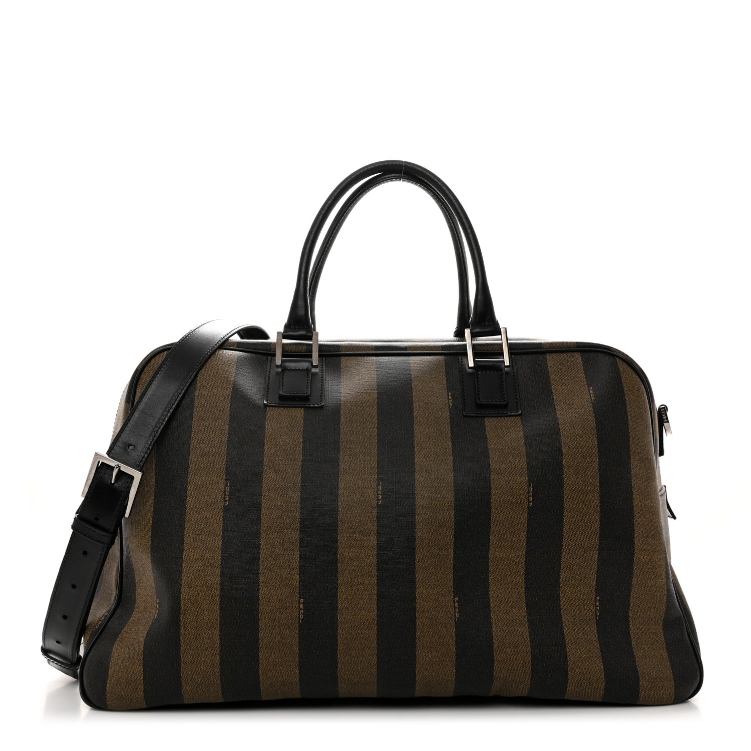 Fendi Pequin Spalmati Vitello Large Travel Bag Tobacco 1 of 9