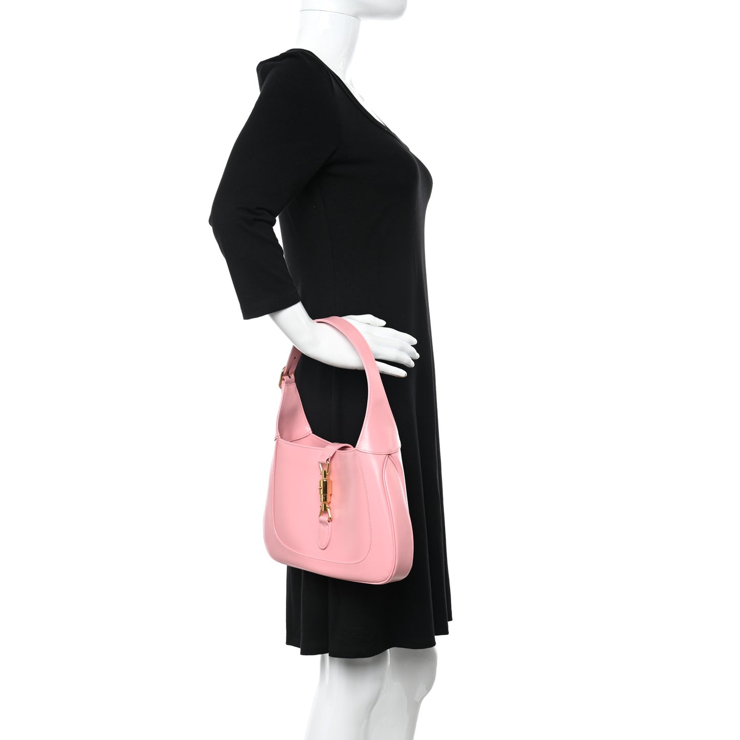 Boarded Dyana Lux Calfskin Small Jackie 1961 Hobo Wild Rose