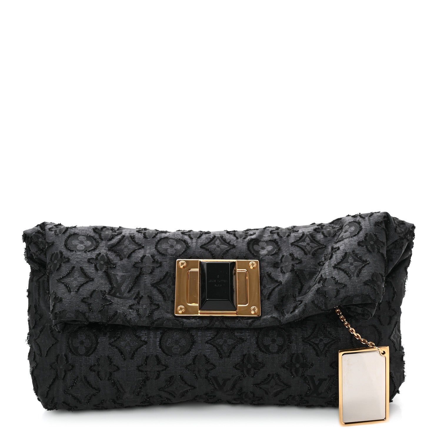 Louis Vuitton Lurex Quilted Monogram Altair Clutch Black 1 of 9