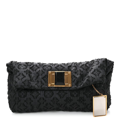 Louis Vuitton Lurex Quilted Monogram Altair Clutch Black 1 of 9