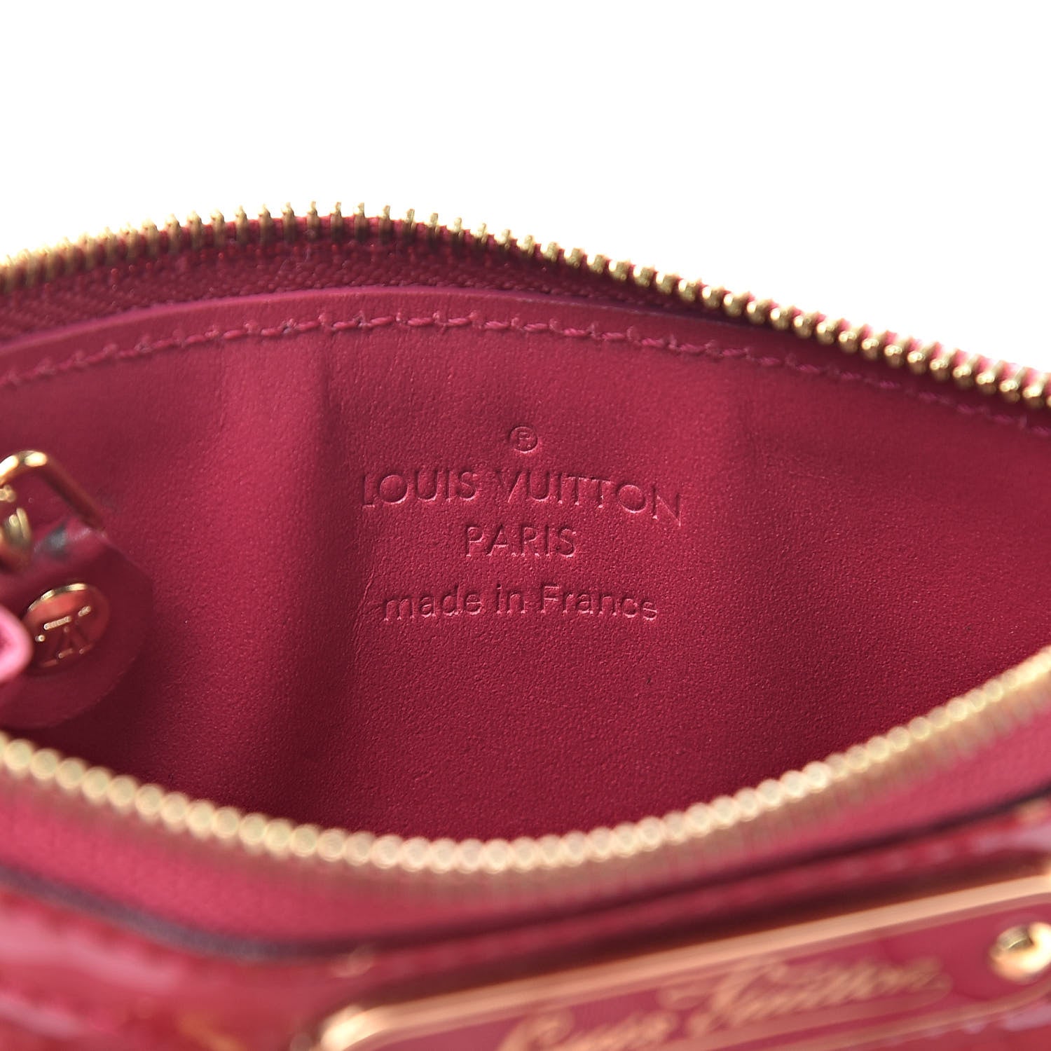 Louis Vuitton Vernis Key Pouch Rose Indien 6 of 9