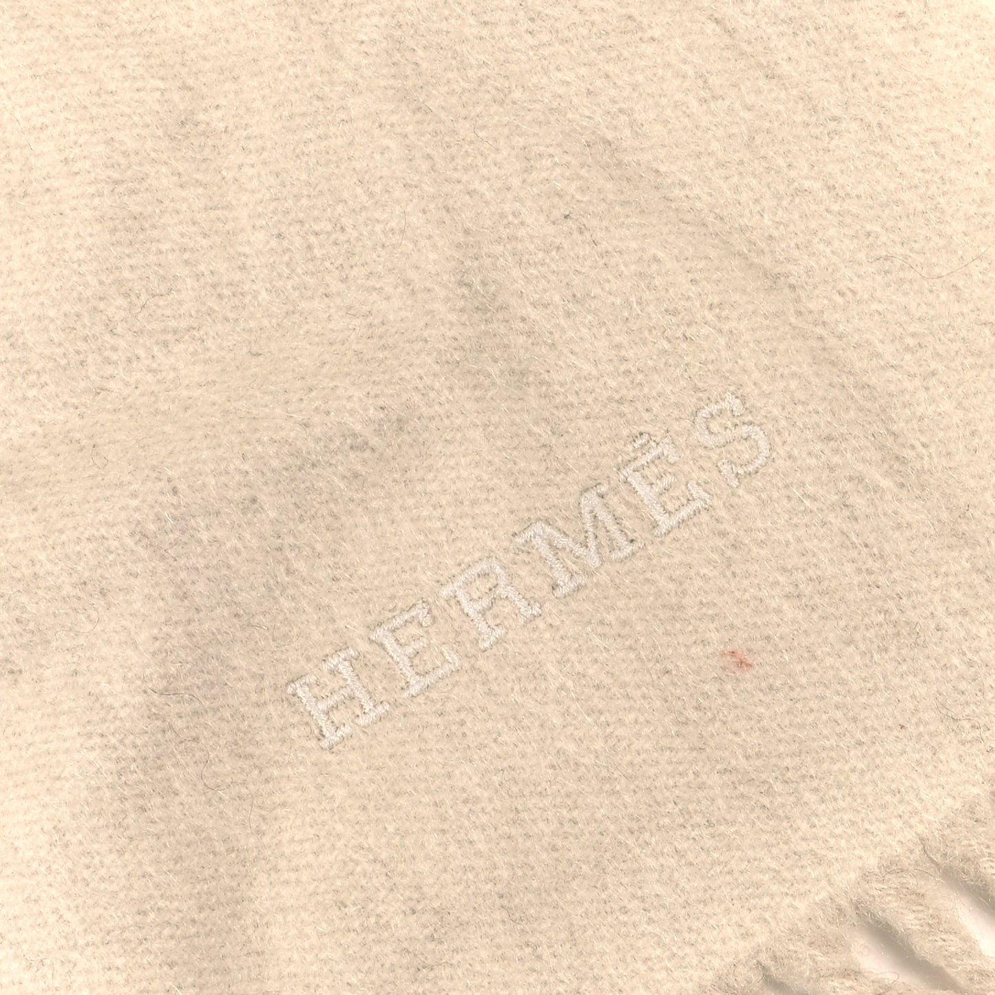 Cashmere Fringe Throw Blanket Ecru