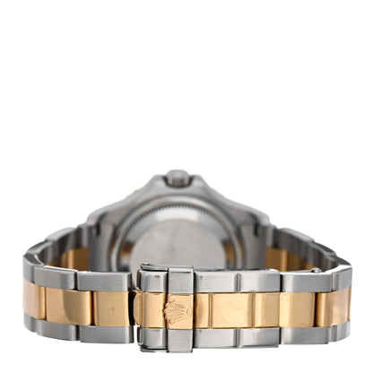 Rolex Stainless Steel 18K Yellow Gold 29mm Oyster Perpetual Date Yacht-Master Watch White 69623 3 of 4