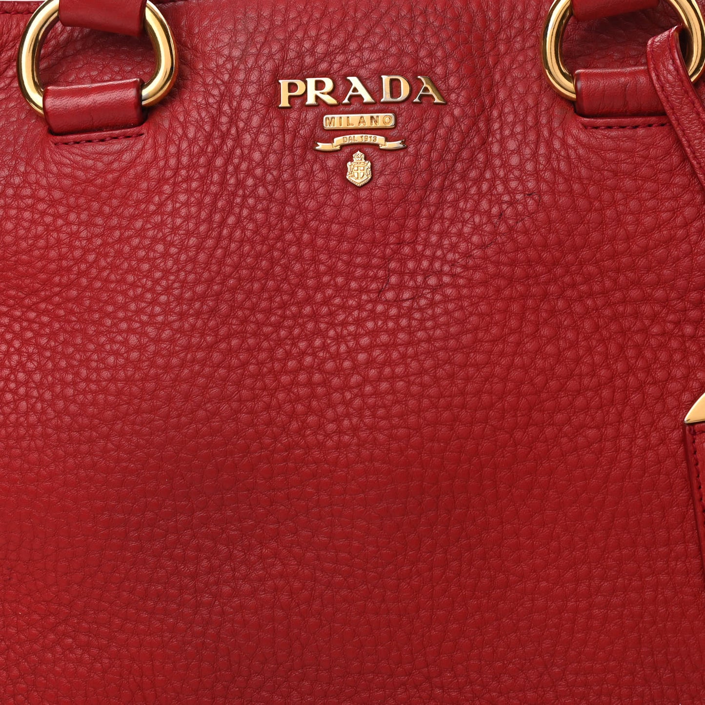 Vitello Daino Tote Rosso