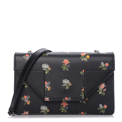 Saint Laurent Calfskin Prairie Flower Printed Mini Betty Black 1 of 12