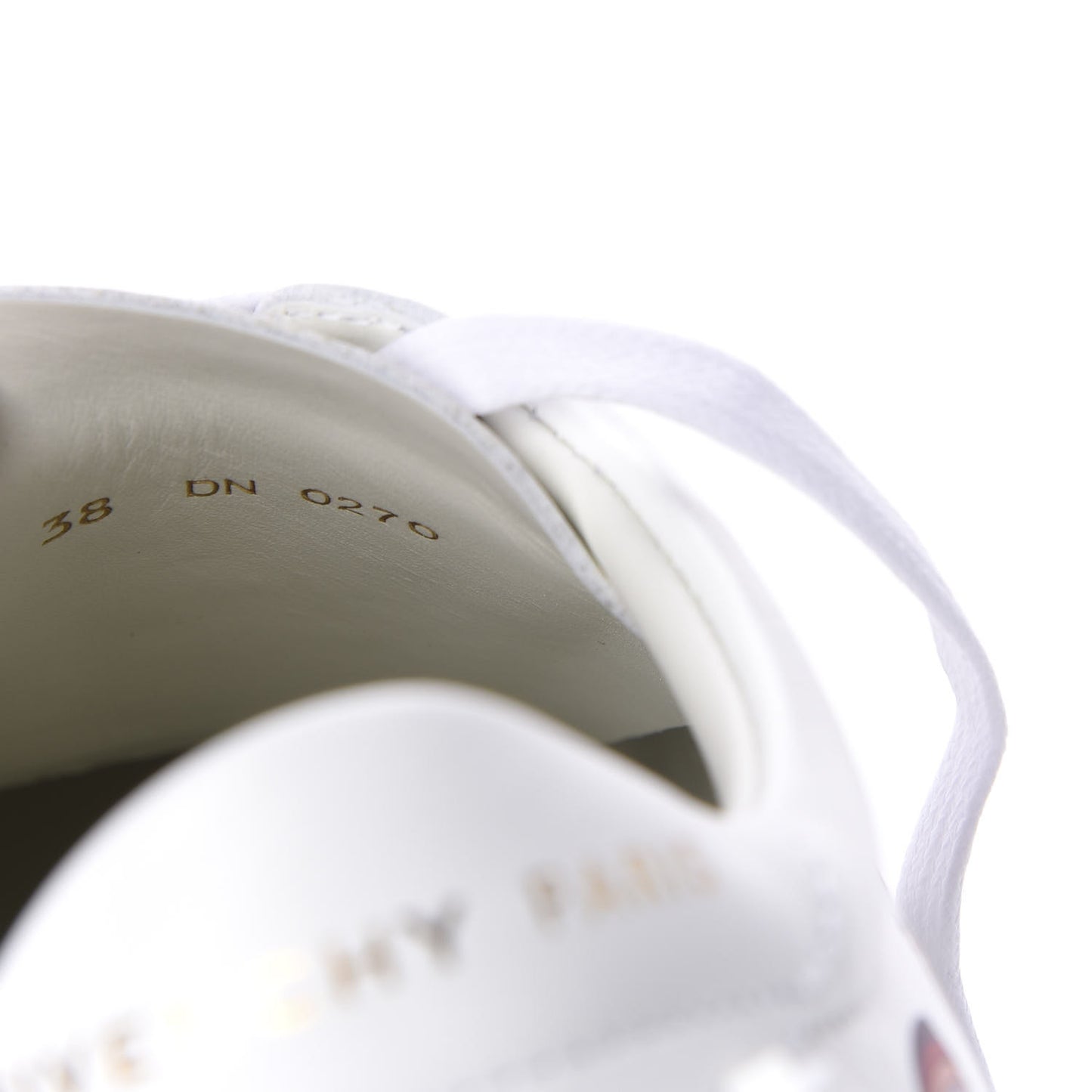 Calfskin Logo Womens Urban Street Sneakers 38 White Red