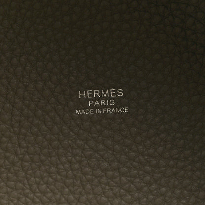 Hermes Taurillon Clemence Picotin Lock 18 PM Etoupe 6 of 10