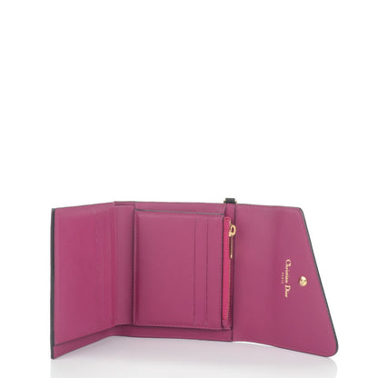 Christian Dior Bullcalf Diorissimo Compact Wallet Black 6 of 8