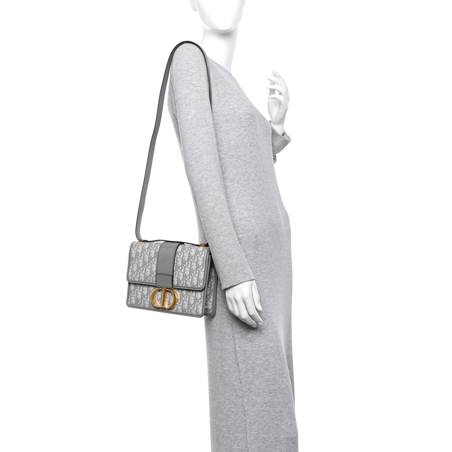 Oblique 30 Montaigne Flap Bag Grey