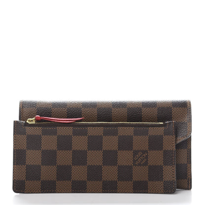 Louis Vuitton Damier Ebene Josephine Wallet Red 12 of 14
