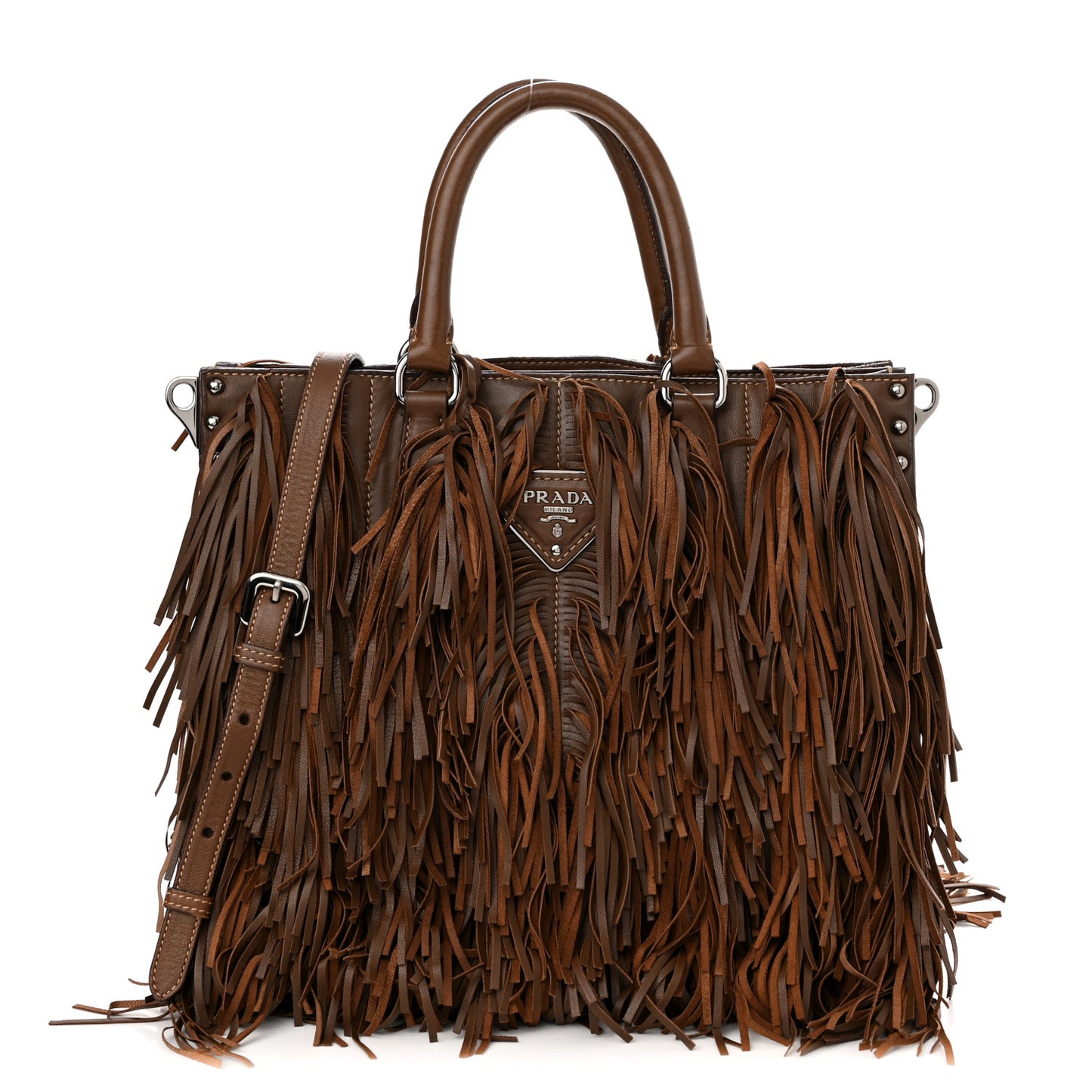 Nappa Fringe Shopping Tote Noce