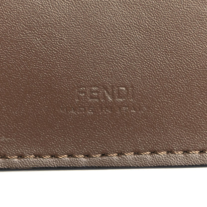 Fendi Vitello Soft F is Fendi Bi-Color FF 1974 Embossed Phone Pouch Maya Black 6 of 7