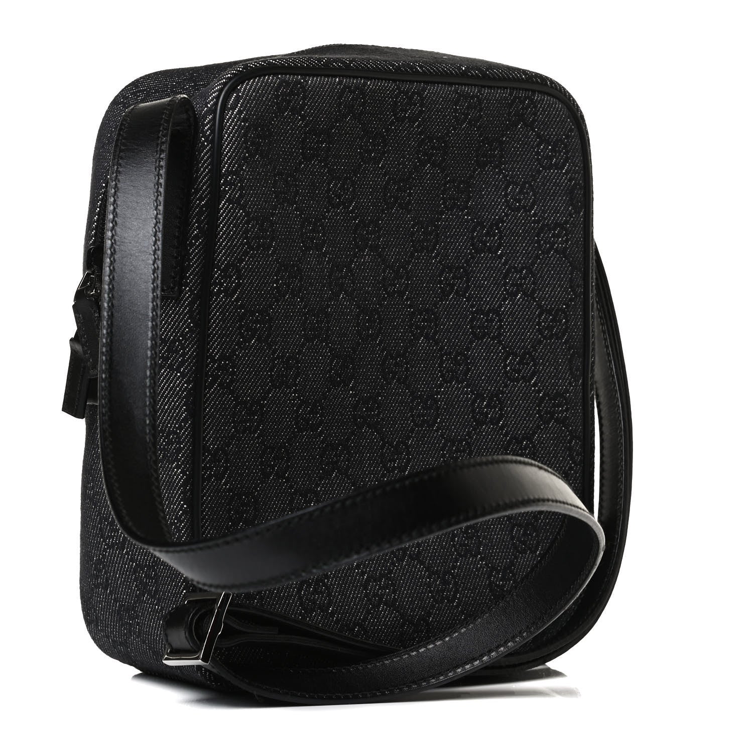 Gucci GG Monogram Flight Small Crossbody Bag Black 7 of 14