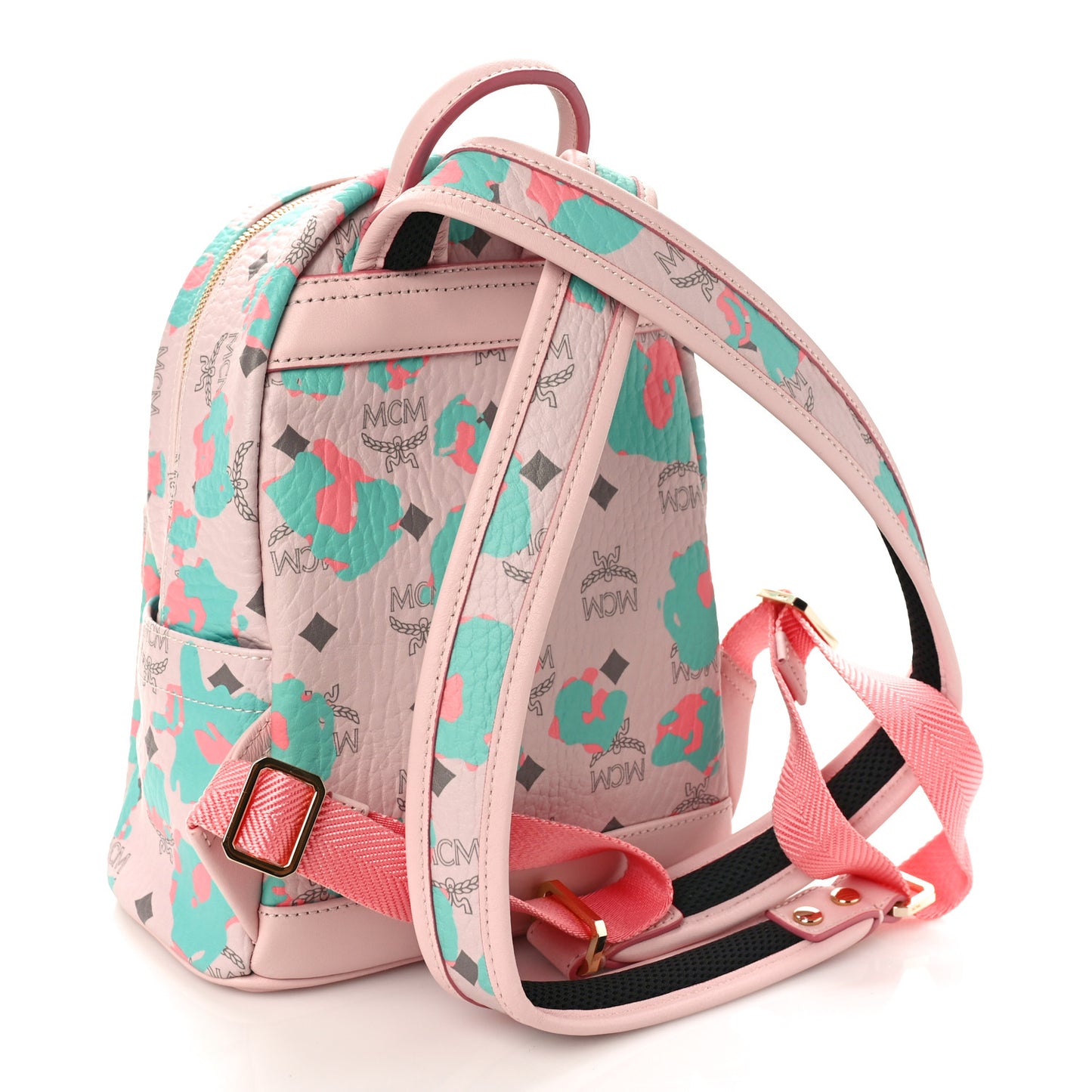 Visetos Floral Leopard Mini Stark Backpack Pink