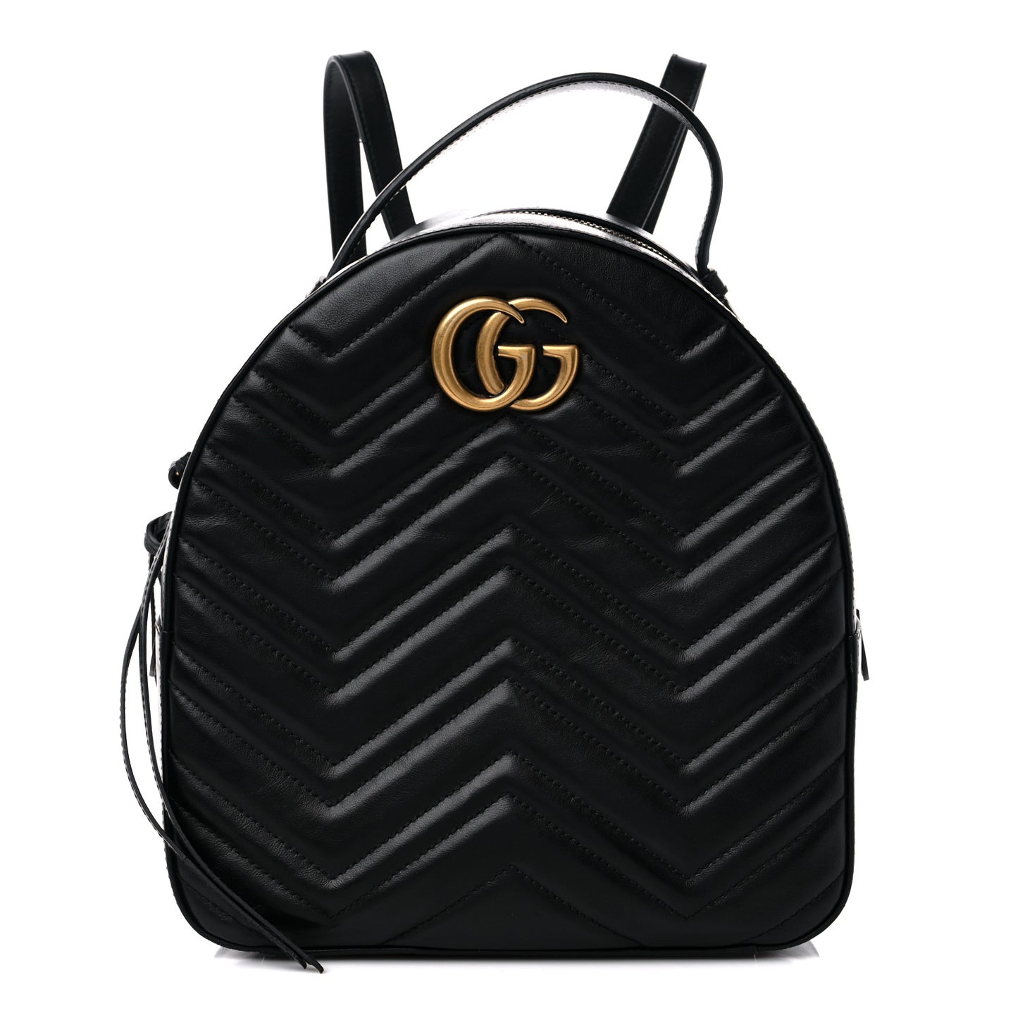 Calfskin Matelasse GG Marmont Backpack Black