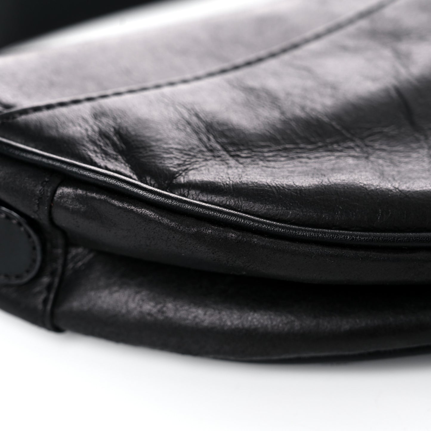 Calfskin Saddle Bag Black