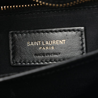 Saint Laurent Calfskin Y Quilted Monogram Toy Loulou Crossbody Bag Black 6 of 12