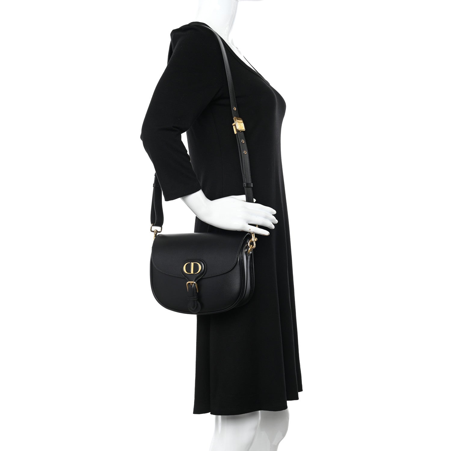 Christian Dior Box Calfskin Medium Bobby Flap Black 2 of 11