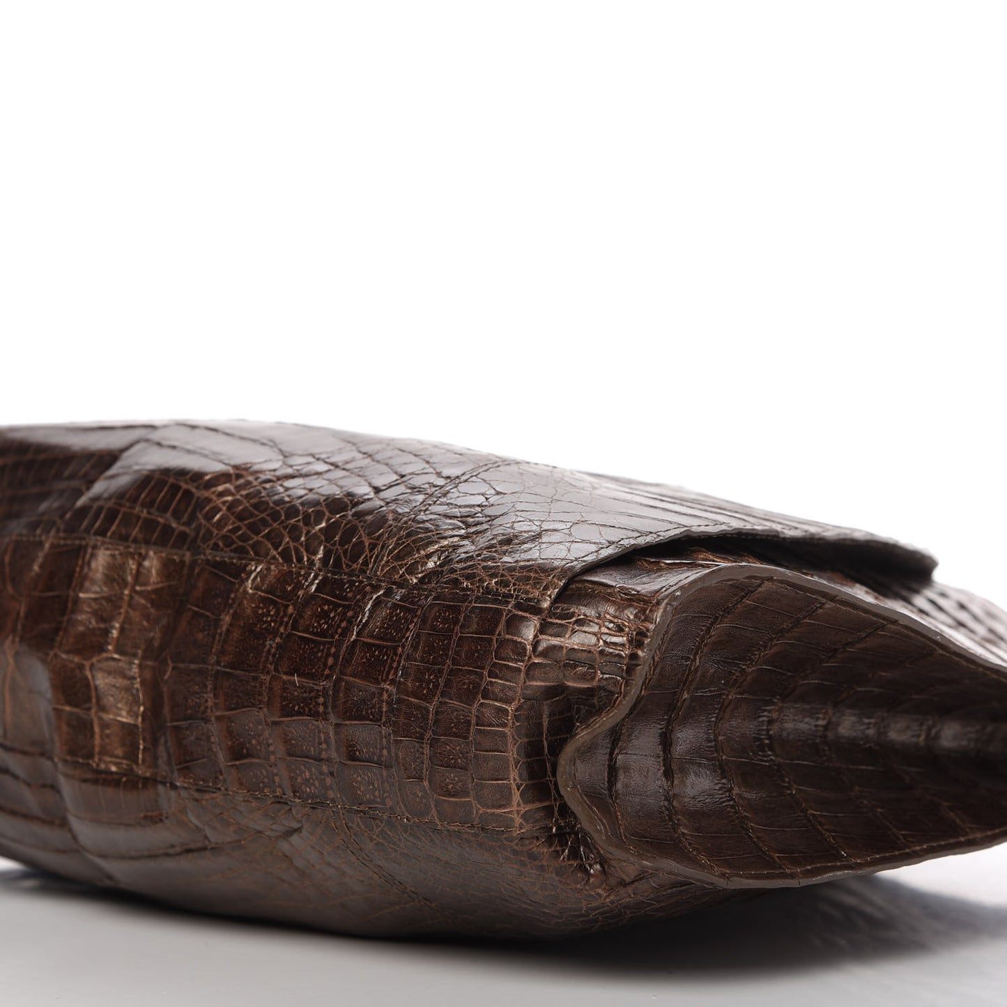 Crocodile Hobo Brown