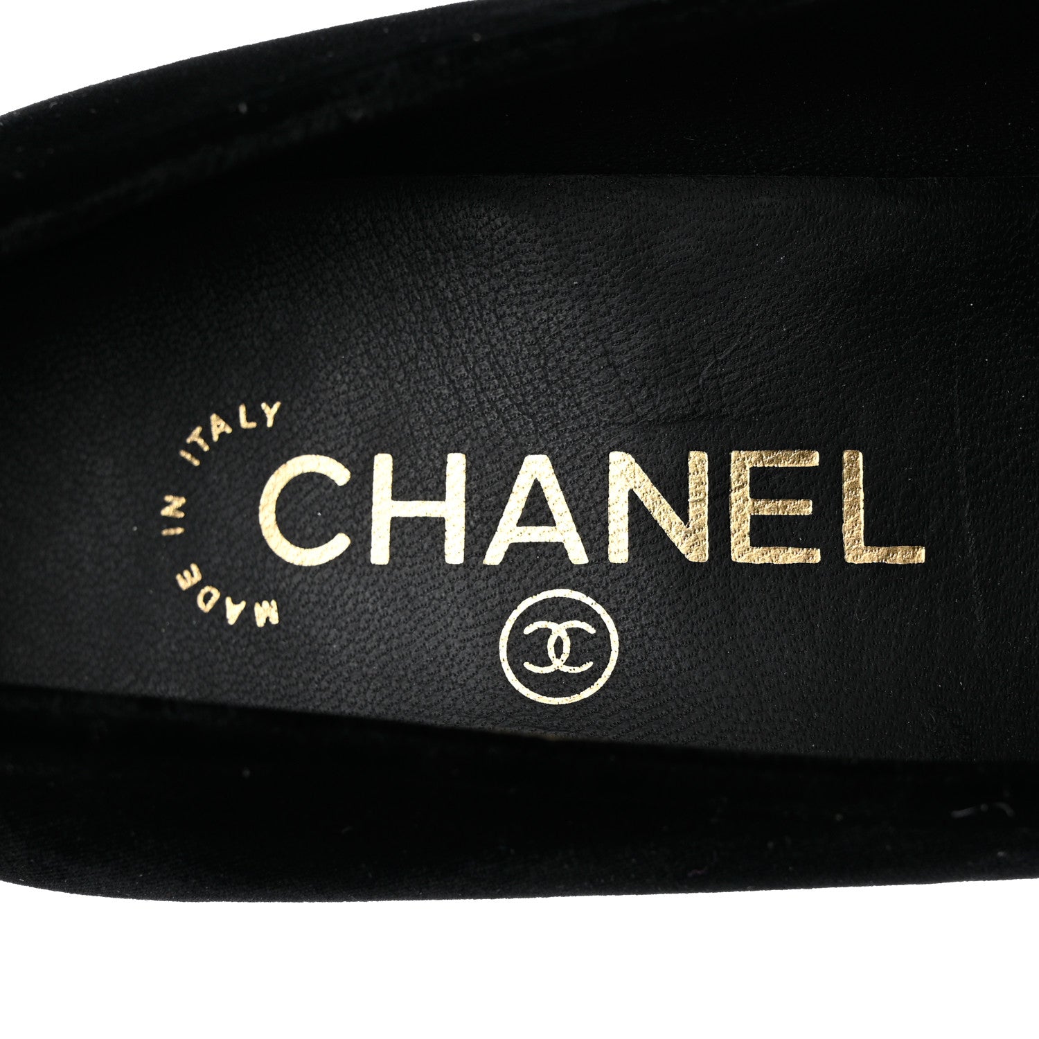Chanel Velvet Satin Cap Toe Pearl Pumps 38 Black 7 of 13