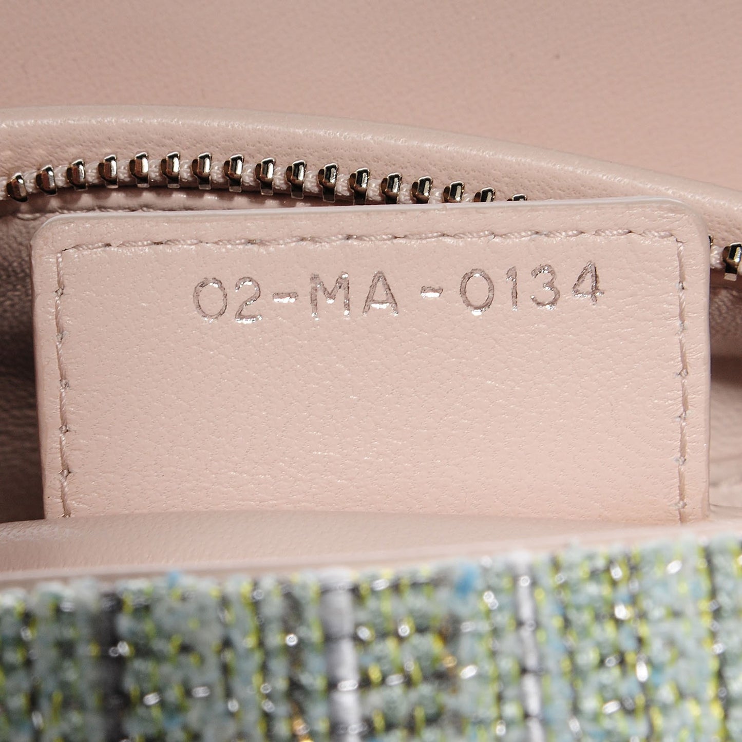 Tweed Medium Lady Dior Pink Green