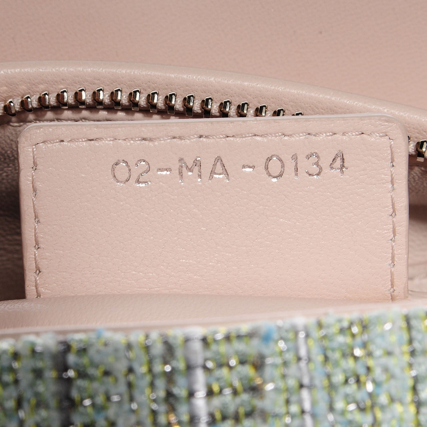 Christian Dior Tweed Medium Lady Dior Pink Green 6 of 9
