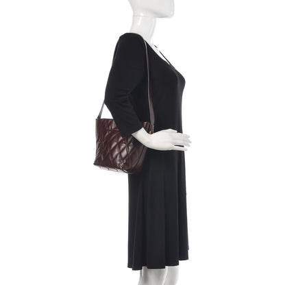 Givenchy Lambskin Quilted Mini GV Bucket Bag Aubergine 2 of 10