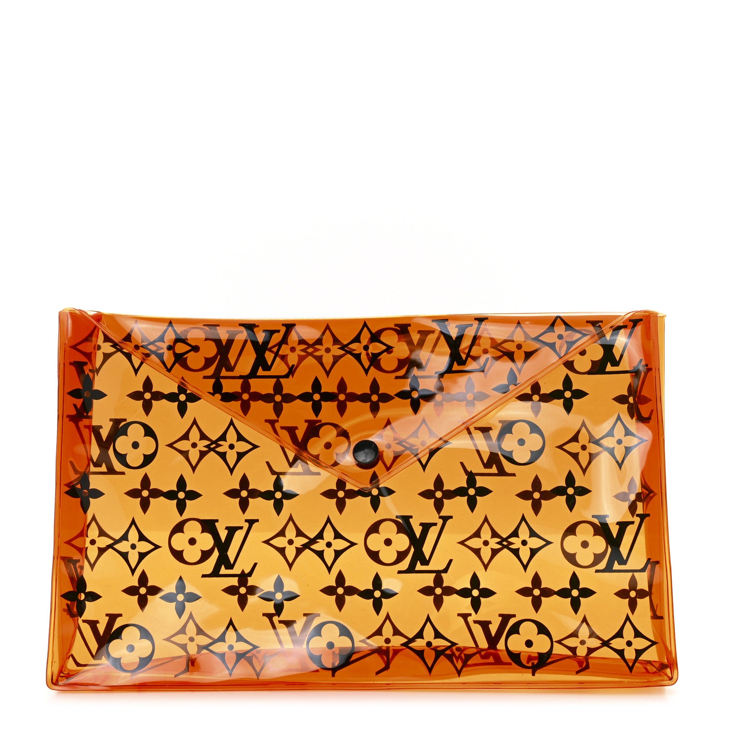 Louis Vuitton PVC Monogram Printed Envelope Pouch Orange 1 of 5