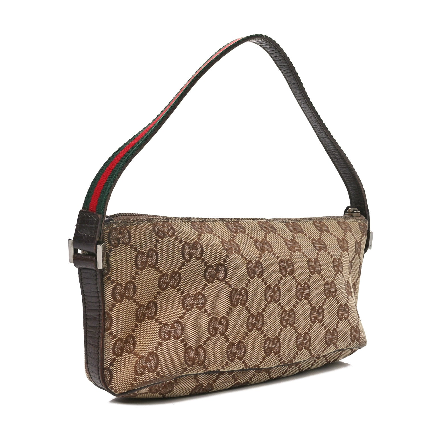 Gucci Monogram Boat Pochette Brown 3 of 10