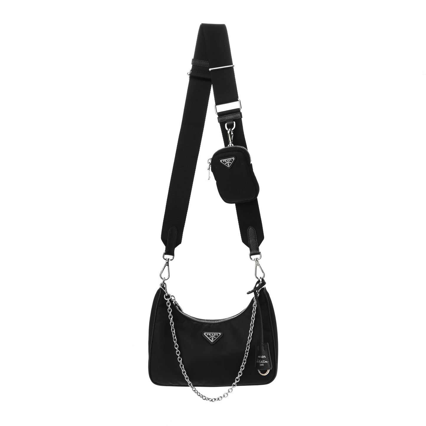 Nylon Re-Edition 2005 Shoulder Bag Black