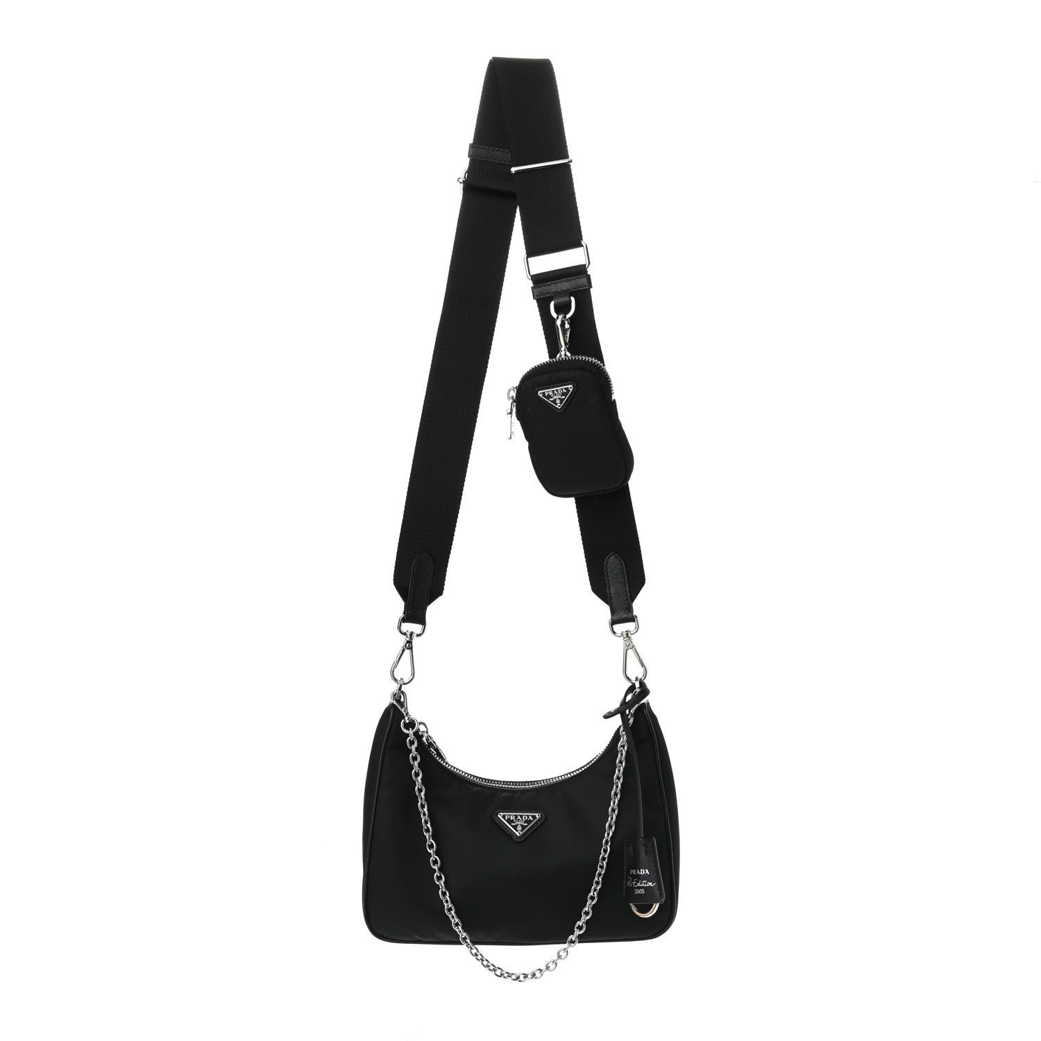 Prada Nylon Re-Edition 2005 Shoulder Bag Black 1 of 14