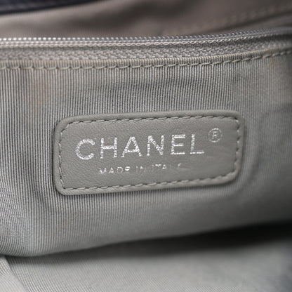 Chanel Calfskin Coco Pleats Hobo Dark Blue 6 of 11