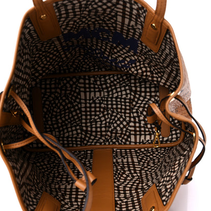 MCM Visetos Medium Liz Reversible Shopper Tote Cognac 6 of 13