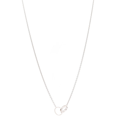 Cartier 18K White Gold Interlocking LOVE Necklace 1 of 6