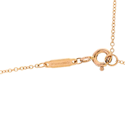 Tiffany 18K Rose Gold Small T Smile Pendant Necklace 4 of 5