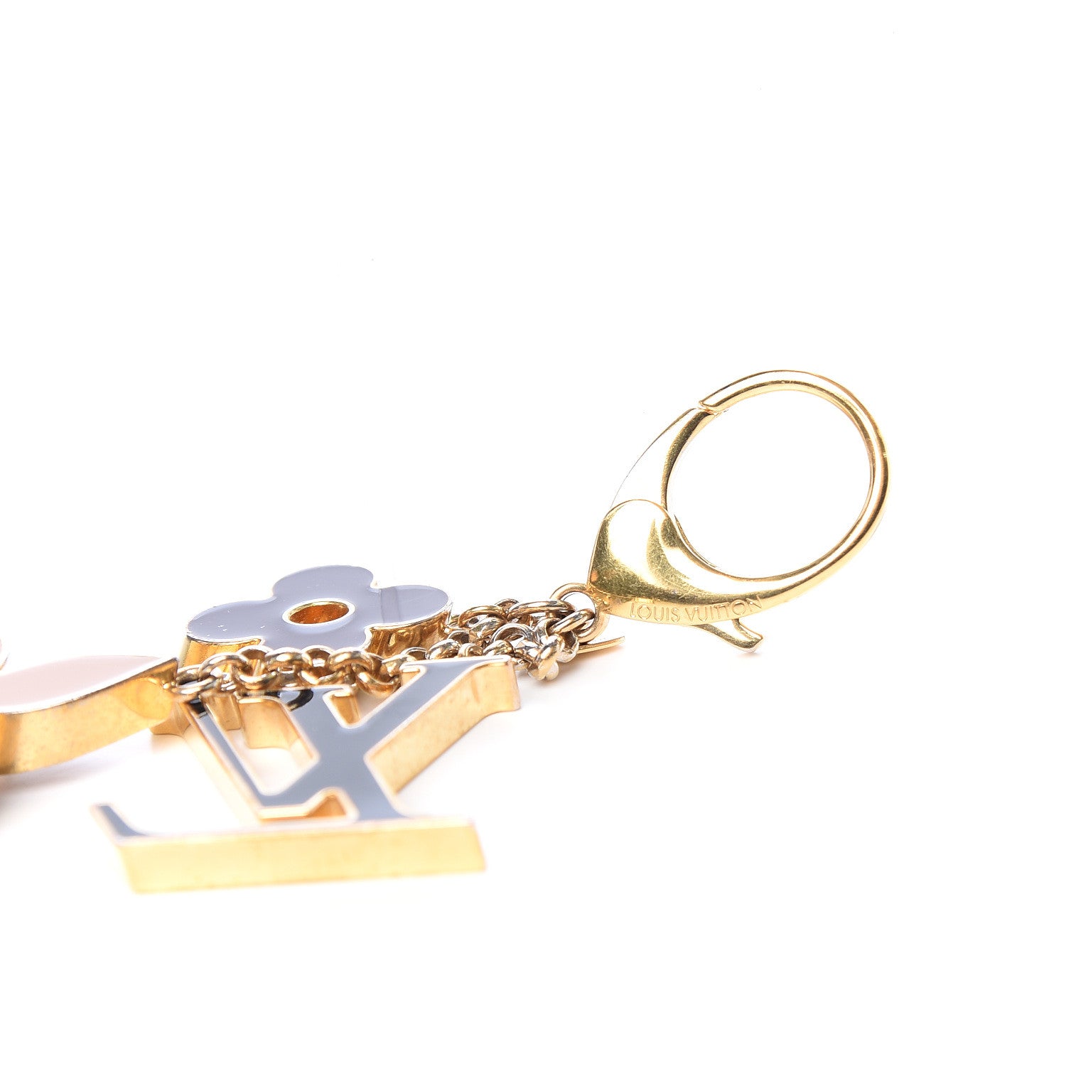 Louis Vuitton Fleur De Monogram Bag Charm Dore 3 of 4