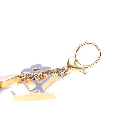 Louis Vuitton Fleur De Monogram Bag Charm Dore 3 of 4