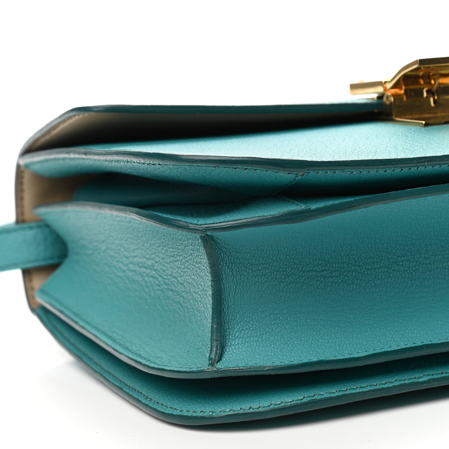 Goatskin Medium Classic Box Flap Bag Antarctic